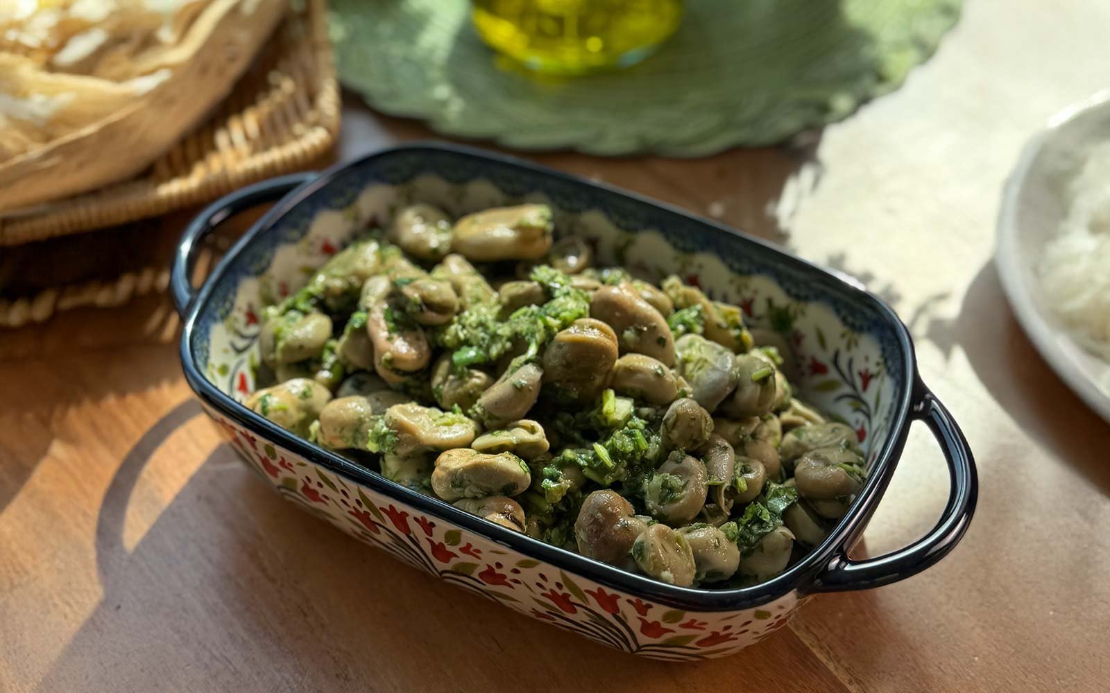 Green Beans with Garlic & Coriander