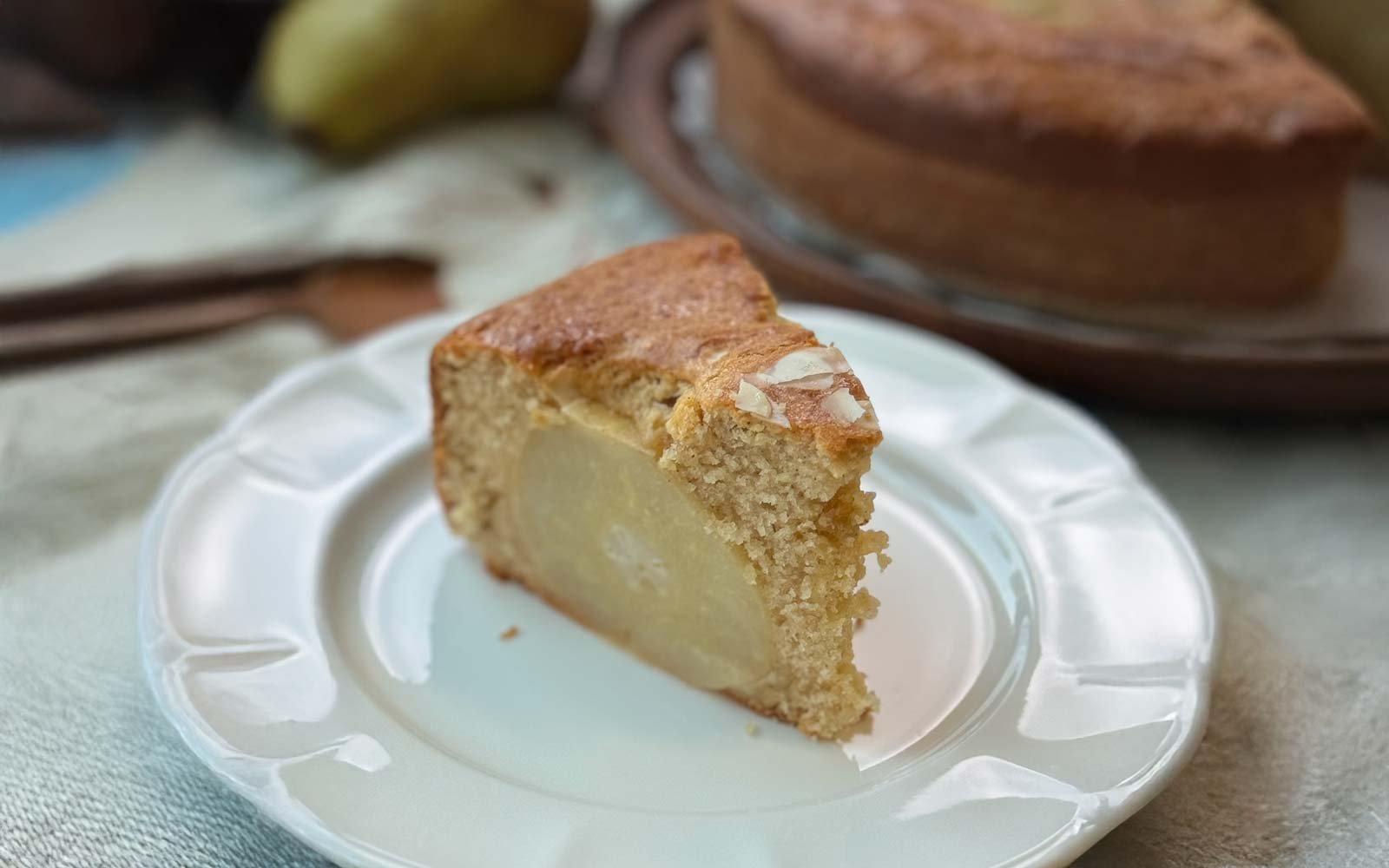 Pear Cake with cinnamon